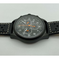 LANDERON CHRONOGRAPHE RACING BLACK PVD CADRAN CARBONE MOUVEMENT SWISS RONDA