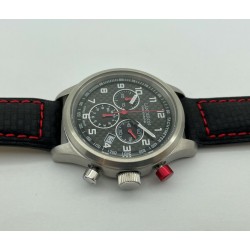 LANDERON CHRONOGRAPHE RACING CADRAN CARBONE MOUVEMENT SWISS RONDA