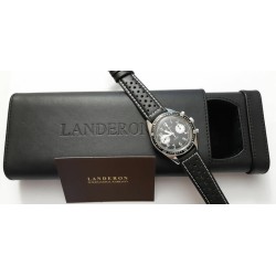 LANDERON CHRONOGRAPHE PILOTE PANDA MECANIQUE