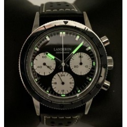 LANDERON CHRONOGRAPHE TYPE 20 PANDA TRICOMPAX MECANIQUE