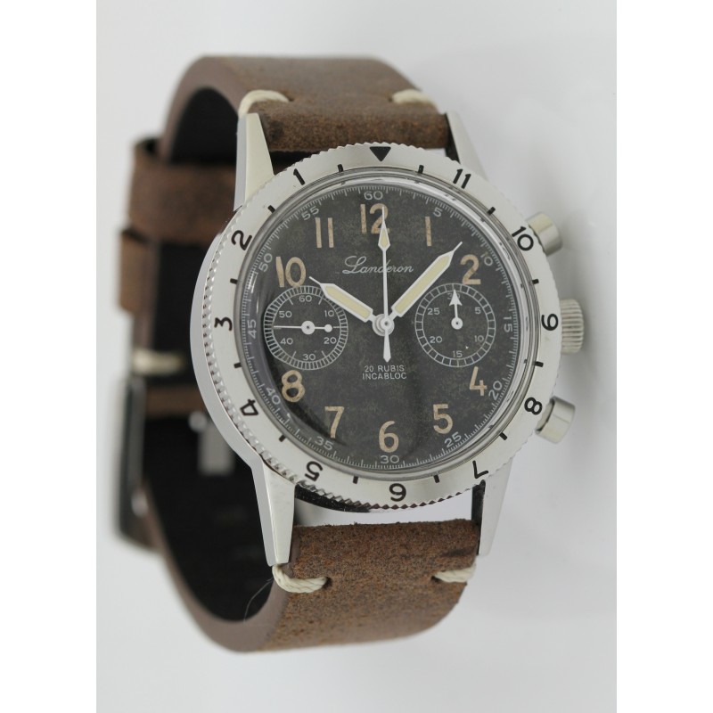 LANDERON CHRONOGRAPHE TYPE 20 CADRAN VINTAGE MECANIQUE