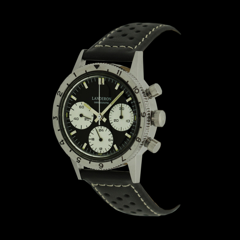 LANDERON CHRONOGRAPHE TYPE 20 PANDA TRICOMPAX MECANIQUE