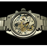 LANDERON CHRONOGRAPHE PANDA TRI-COMPAX A REMONTAGE MANUEL SAPHIR ETANCHE 10 ATM