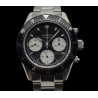 LANDERON CHRONOGRAPHE PANDA TRI-COMPAX A REMONTAGE MANUEL SAPHIR ETANCHE 10 ATM