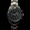 LANDERON CHRONOGRAPHE TRI-COMPAX A REMONTAGE MANUEL SAPHIR ETANCHE 10 ATM