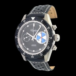 Landeron Yachting Saphir Mécanique Cuir