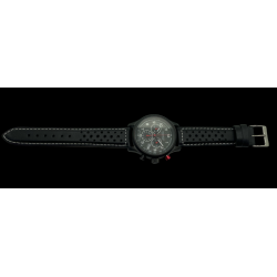 LANDERON CHRONOGRAPHE RACING BLACK PVD CADRAN CARBONE MOUVEMENT SWISS RONDA