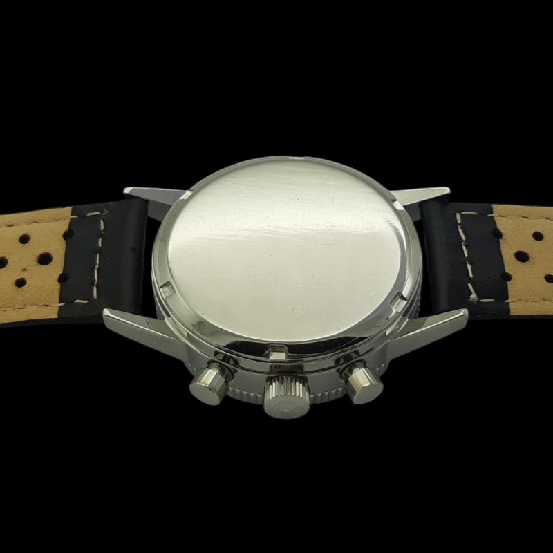 Chronographe Vintage Landeron Hahn Cal.13 - Mouvement Monopusher Suisse Années 1940 - Montre Bracelet Homme