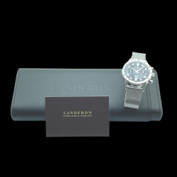 LANDERON CHRONOGRAPHE TYPE 20 BRACELET MESH MECANIQUE