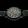 LANDERON CHRONOGRAPHE RACING BLACK PVD CADRAN CARBONE MOUVEMENT SWISS RONDA