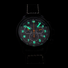 LANDERON CHRONOGRAPHE RACING BLACK PVD CADRAN CARBONE MOUVEMENT SWISS RONDA