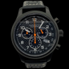 LANDERON CHRONOGRAPHE RACING BLACK PVD CADRAN CARBONE MOUVEMENT SWISS RONDA