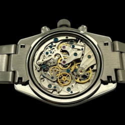 LANDERON CHRONOGRAPHE TRI-COMPAX A REMONTAGE MANUEL SAPHIR ETANCHE 10 ATM