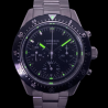 LANDERON CHRONOGRAPHE TRI-COMPAX A REMONTAGE MANUEL SAPHIR ETANCHE 10 ATM