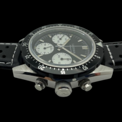 LANDERON CHRONOGRAPHE PANDA TRI-COMPAX A REMONTAGE MANUEL SAPHIR ETANCHE 10 ATM