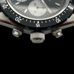 LANDERON CHRONOGRAPHE PANDA TRI-COMPAX A REMONTAGE MANUEL SAPHIR ETANCHE 10 ATM