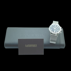 LANDERON CHRONOGRAPHE TYPE 20 BRACELET MESH MECANIQUE