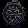 LANDERON CHRONOGRAPHE RACING BLACK PVD CADRAN CARBONE ROUGE