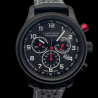 LANDERON CHRONOGRAPHE RACING BLACK PVD CADRAN CARBONE ROUGE