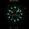 LANDERON CHRONOGRAPHE RACING BLACK PVD CADRAN CARBONE ROUGE