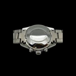 LANDERON CHRONOGRAPHE PANDA TRI-COMPAX A REMONTAGE MANUEL SAPHIR ETANCHE 10 ATM